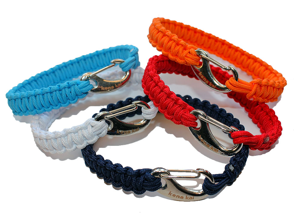 ParaCare 'Skinny' Survival Bracelet or Anklet with Silver Aluminum Hook Clasp