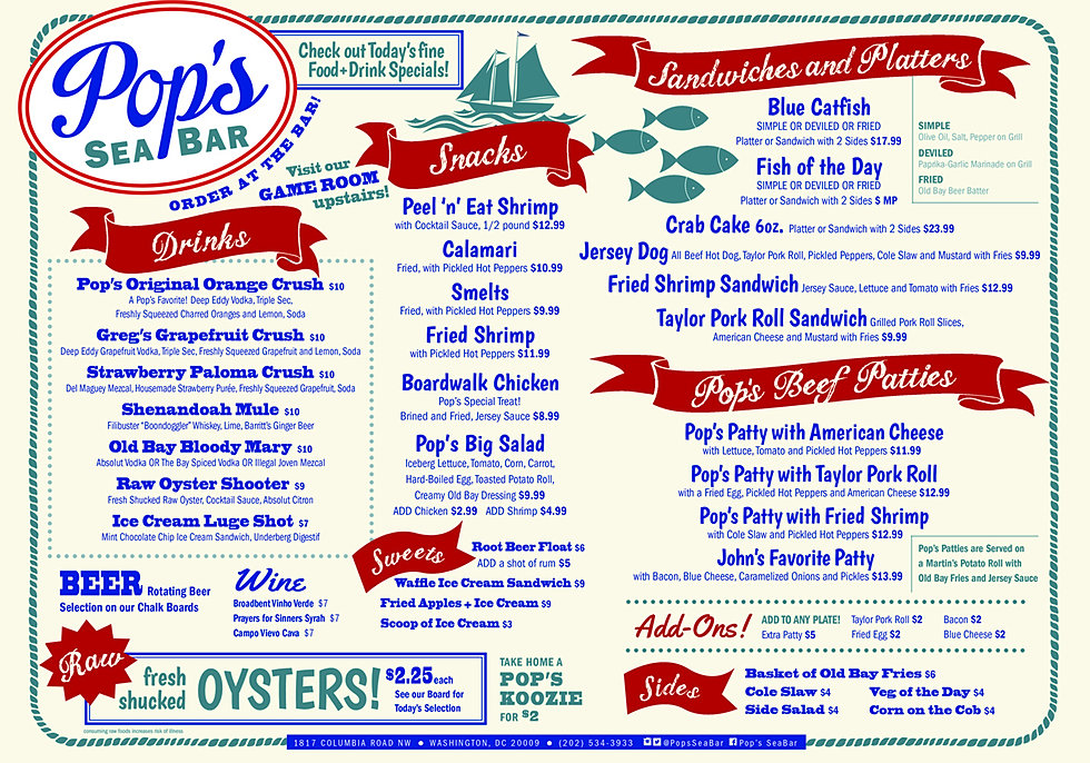 popsseabar Menu