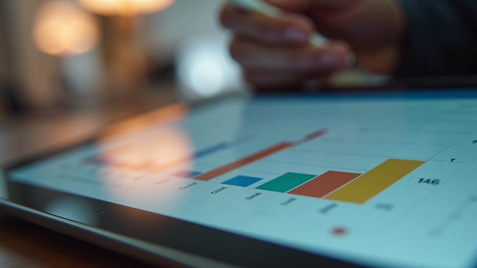 Close-up view of a digital tablet showing workforce scheduling software