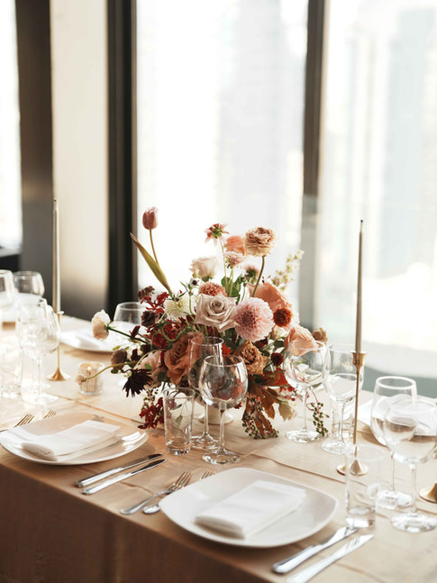 Wedding reception floral by Floraland