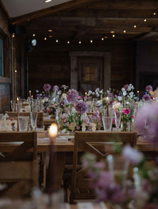 Lambs Hill Purple Color Theme Wedding Floral Design