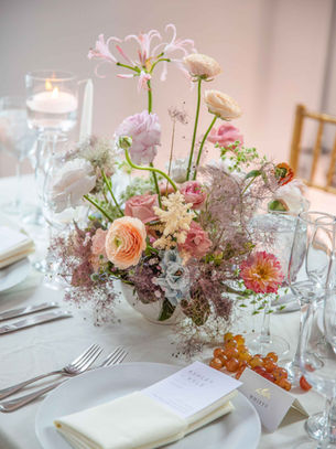 春意盎然的婚礼晚宴