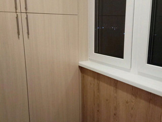 Завершение работ по остеклению и отделке балкона в Чертаново