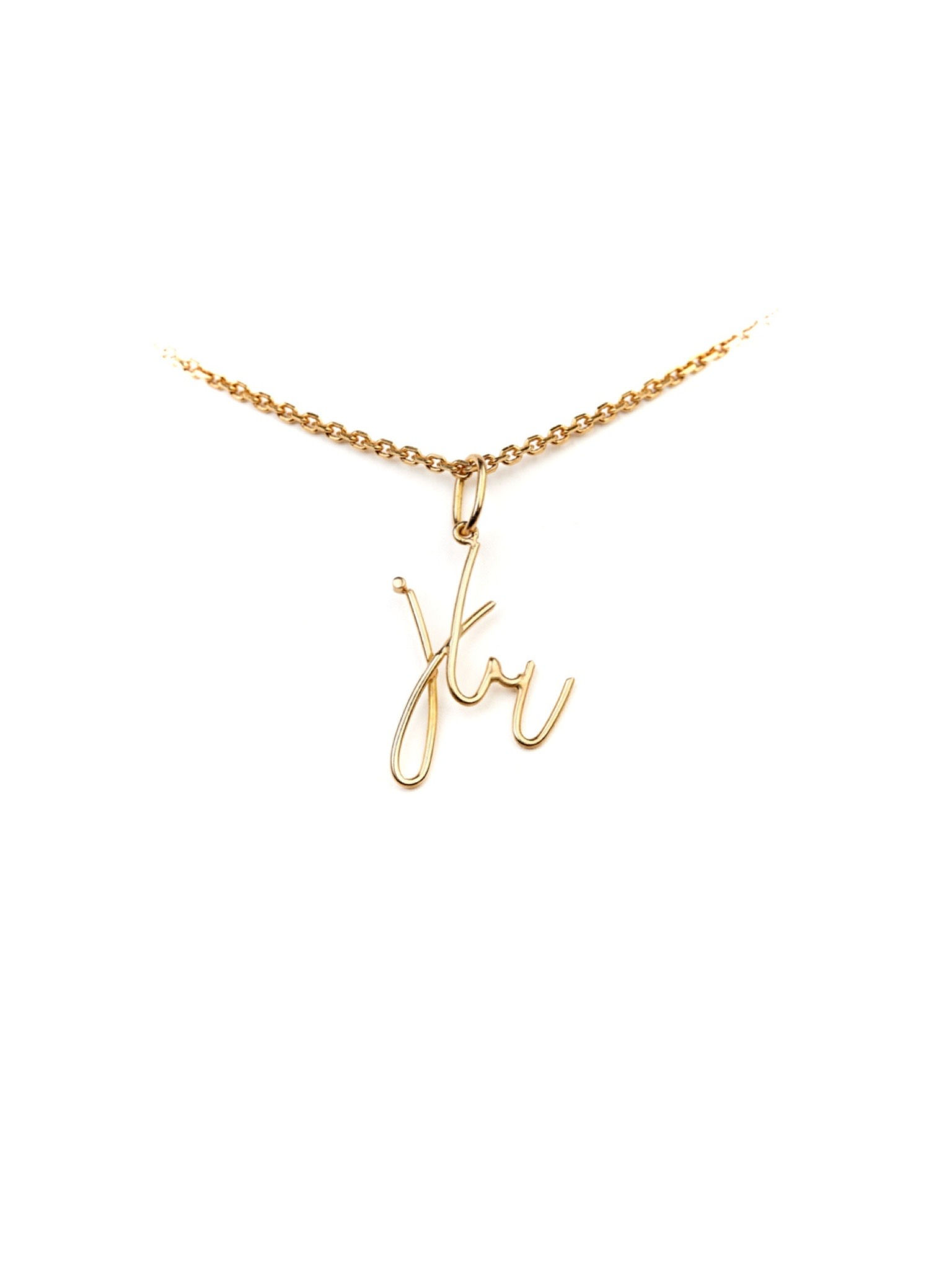 "JTM" Pendentif or jaune recyclé 18CT