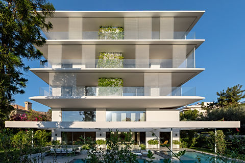 Contemporary housing complex in Athens