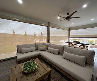 Custom outdoor roller shades Melbourne