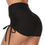 Thumbnail: Drawstring Shorts Textured Butt Lift Gym Workout Fitness Yoga Leggings Shorts