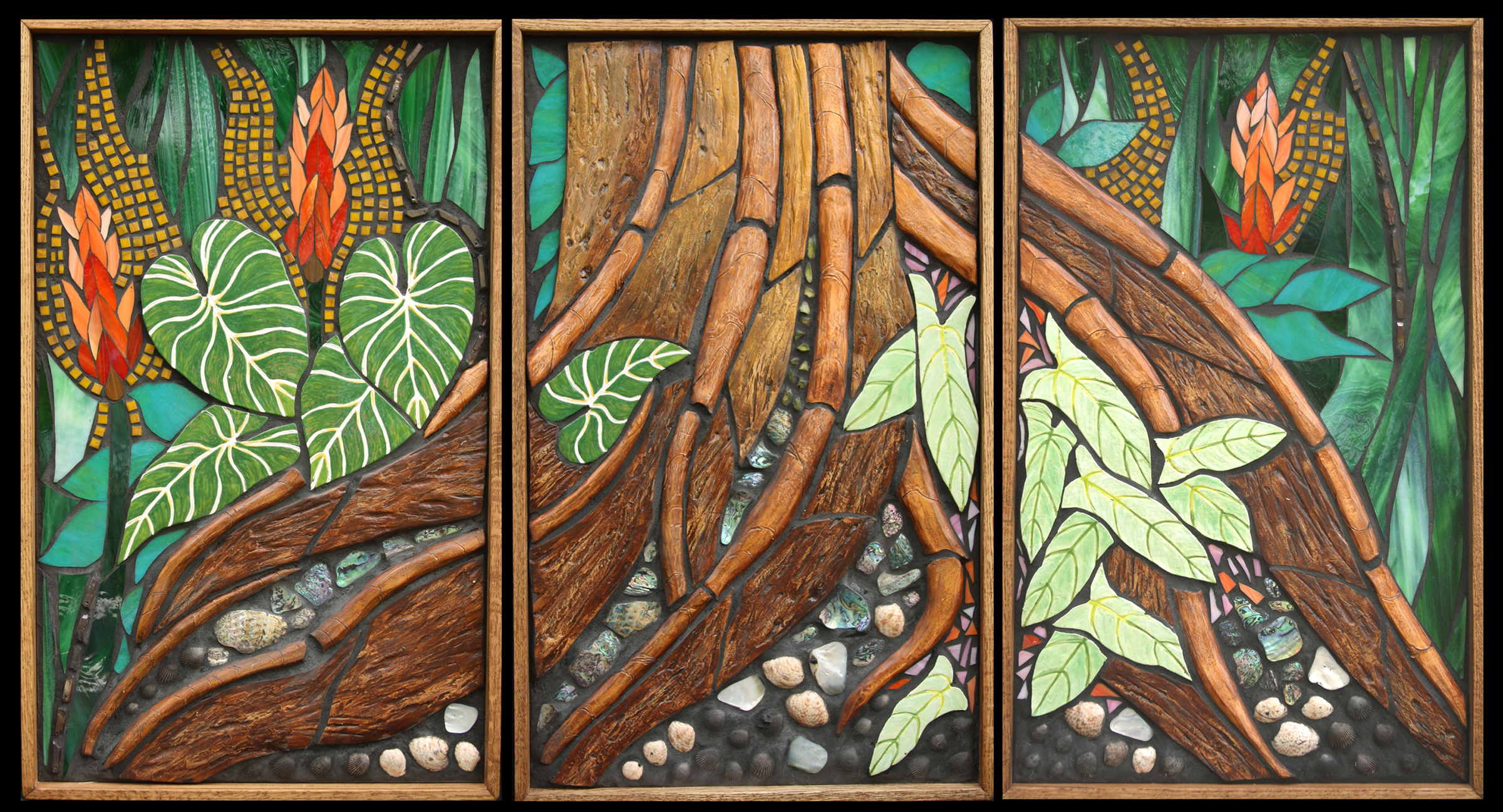 Roots Triptych $2400 Sold!