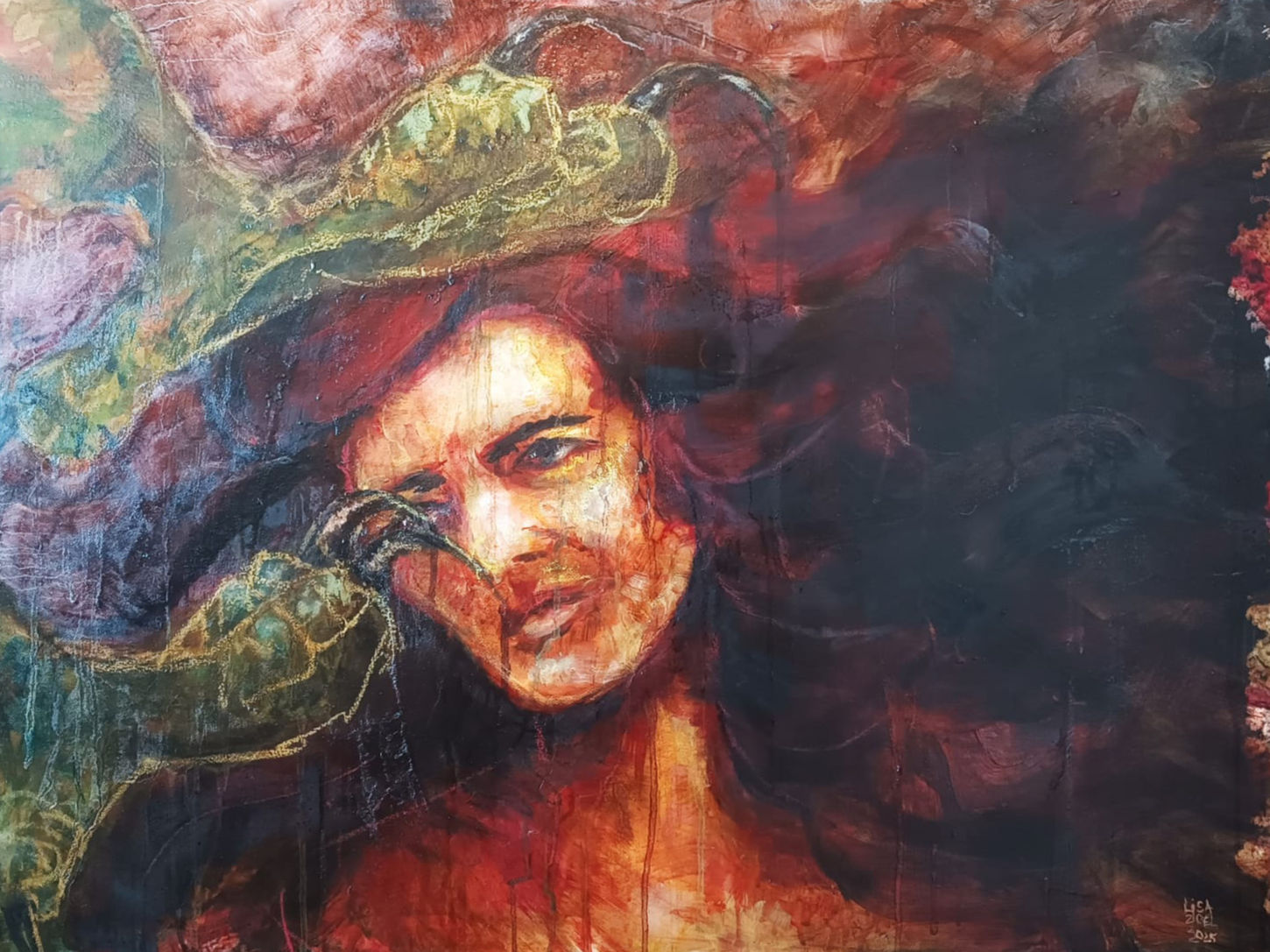 Rizpah Bat Aya by Lisa Zigel contemporary Jewish Art