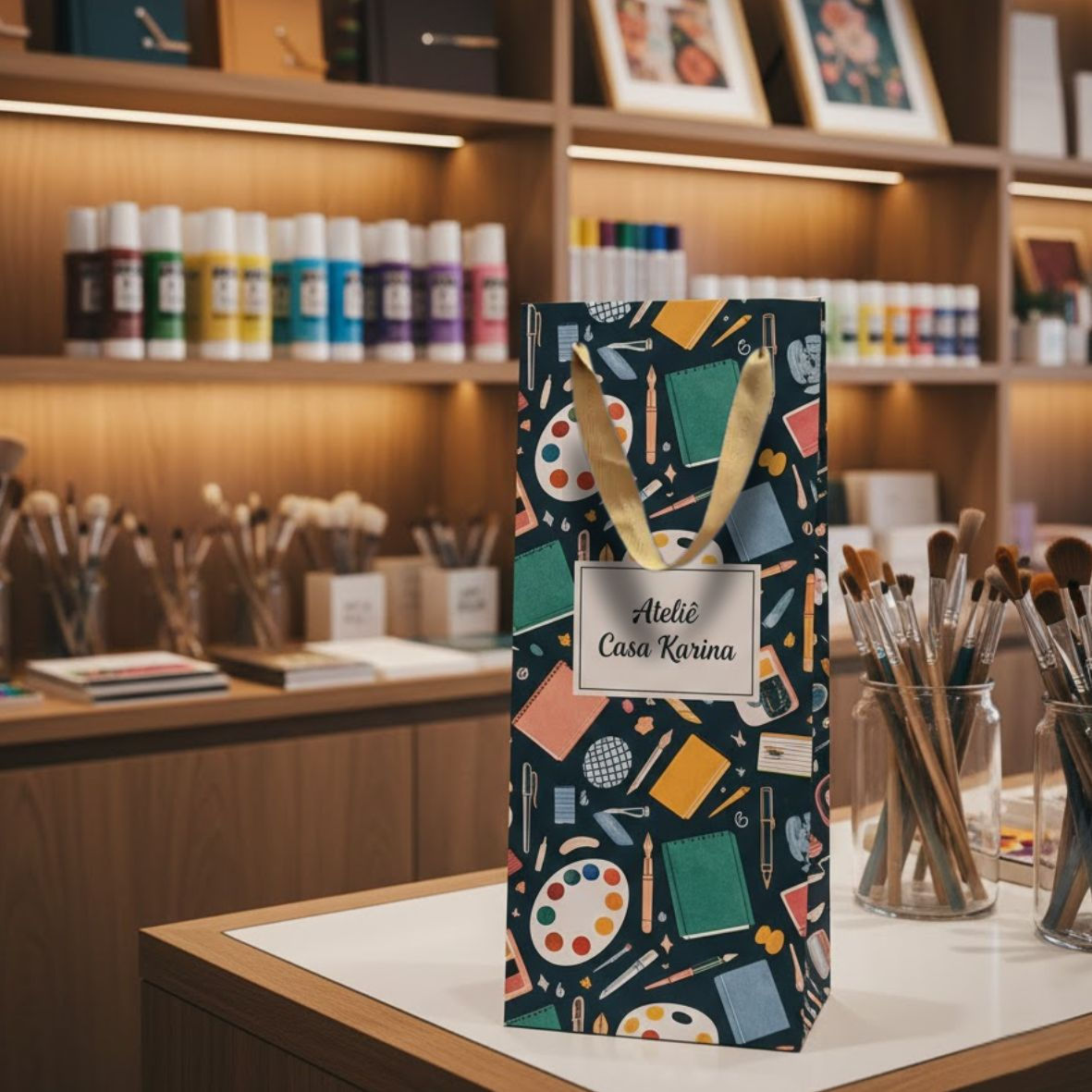 Sacola Personalizada 8x11,5x35cm