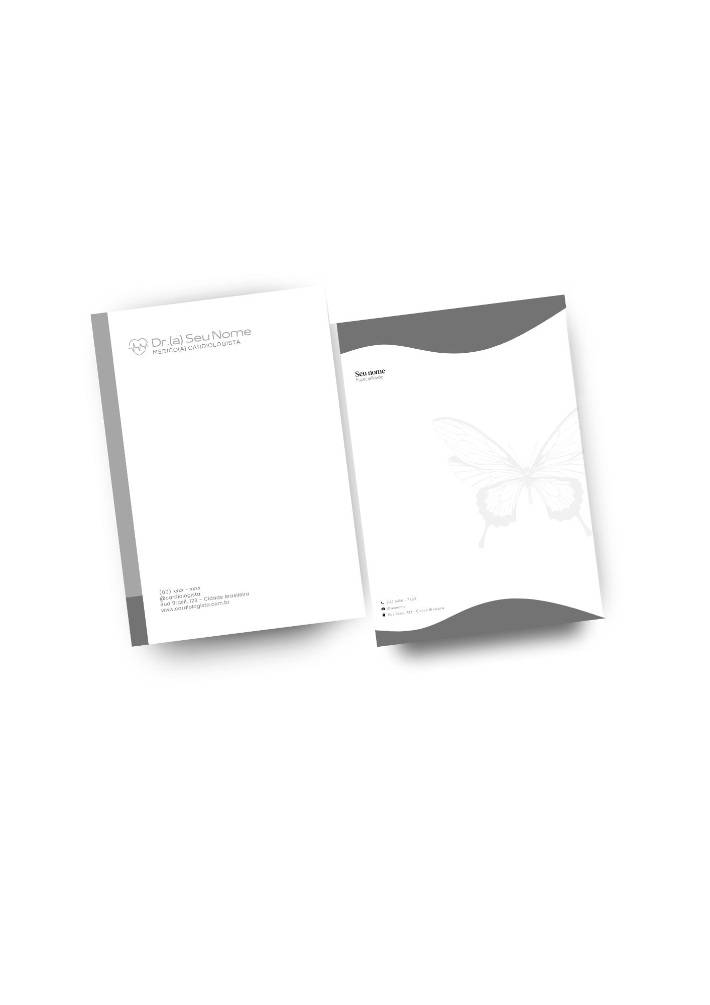 Bloco Timbrado Receituário Atestado A5 - Impressão Frente e Verso P&B