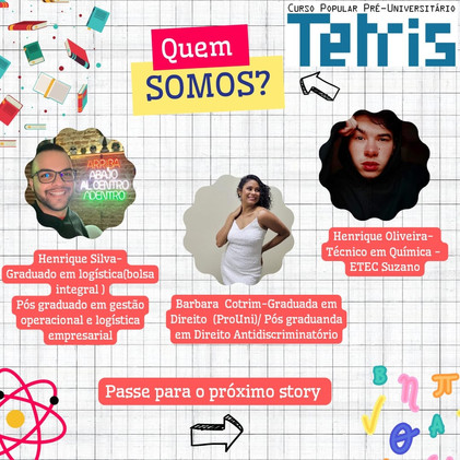 Conheça os profs Henrique Silva, Bárbara e Henrique Oliveira