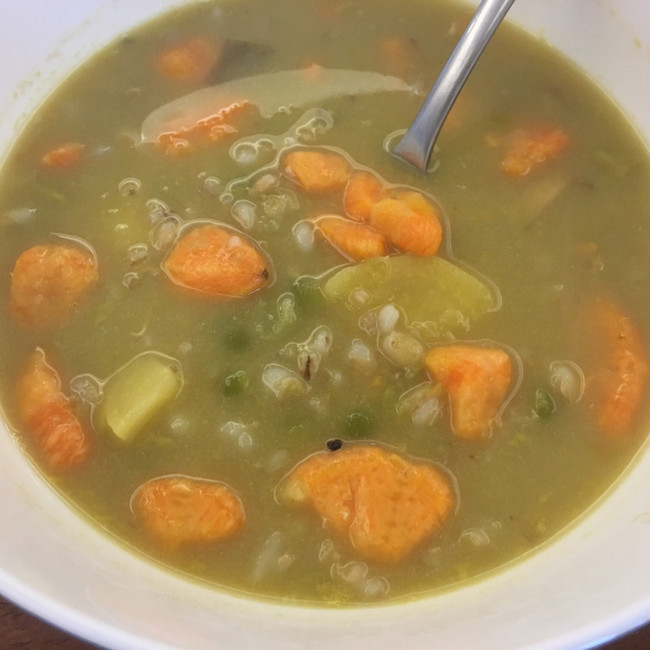 High Folate Green Peas Soup