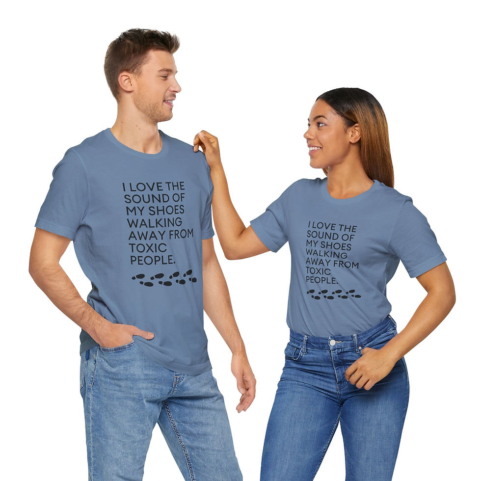 Thumbnail: I LOVE THE SOUND OF MY SHOES WALKING AWAY - Unisex Graphic Tee 