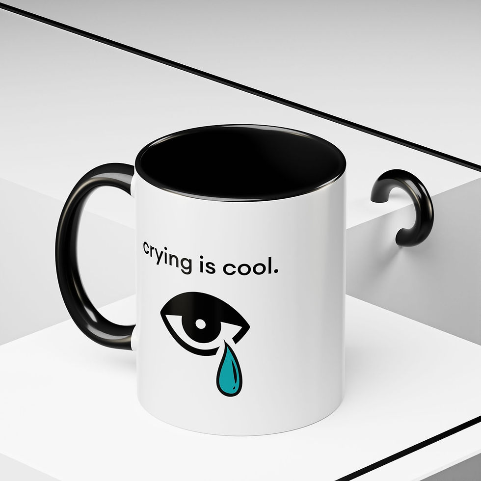 Thumbnail: 11 oz Crying Is Cool Mug – Emotional Healing Gift for Trauma Survivors