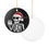 Thumbnail: Trauma Support Skeleton Holiday Ornament - Holiday Ceramic Decoration