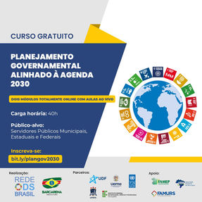 Curso Planejamento Governamental alinhado à Agenda 2030