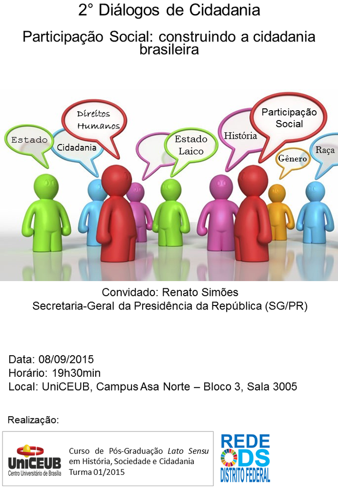 2° Diálogos de Cidadania - Participação Social: construindo a cidadania ...