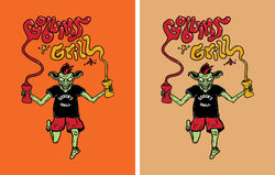Adult Goblin Artwork with Background