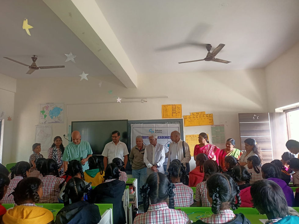 Robotic Lab in Govt Schools in collaboration with M/s Soham Academy