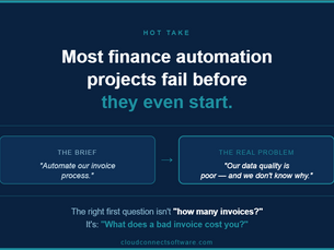 Happy Friday!! Hot take: most finance automation projects fail before they start.