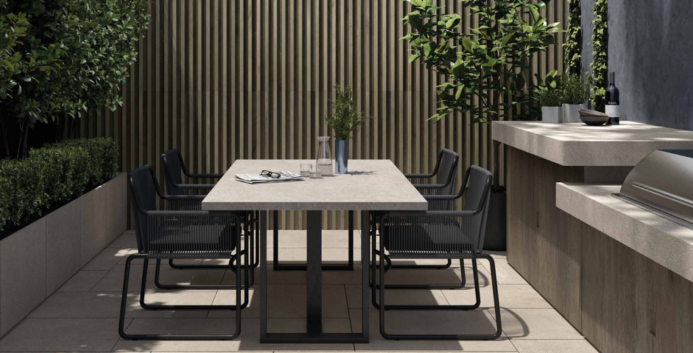Table en grès cérame
