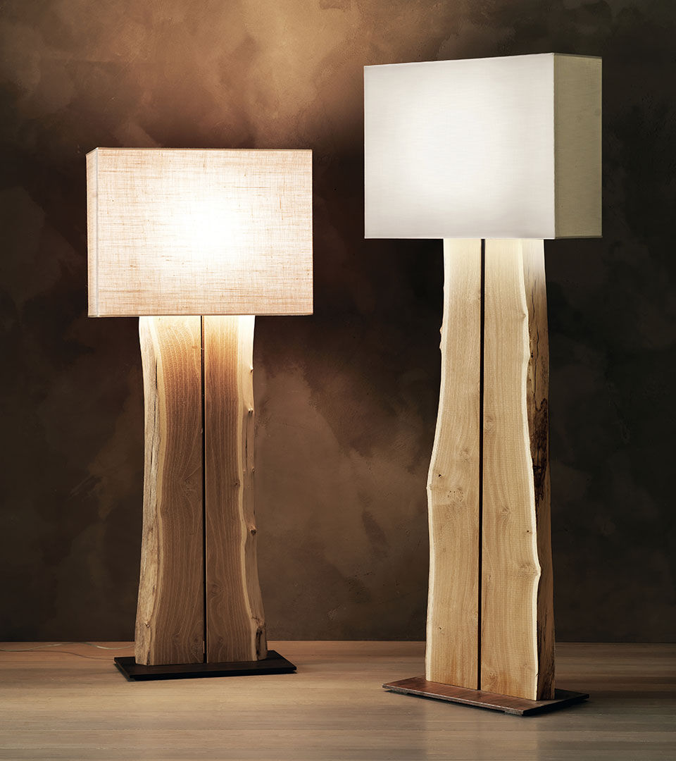 Luminaire design bois massif