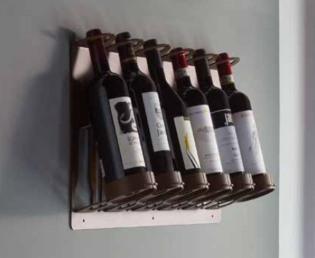Bibliothèque à vins en métal 