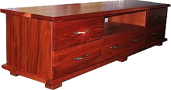 The South Beach Jarrah TV cabinet