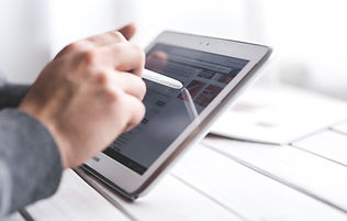 Man Using Smart Tablet