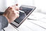 Man Using Smart Tablet