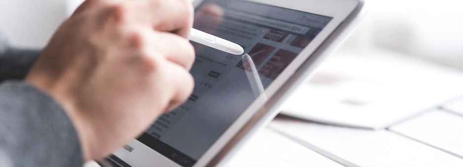 Man Using Smart Tablet