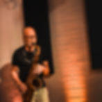 Tommy Doggett, saxophone.  xBk Annex, Des Moines, Iowa. June 6, 2026.  Photo by Adam Orgler