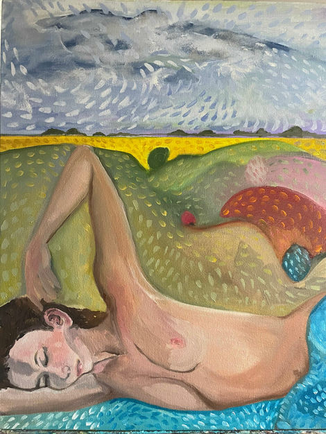 Dreamy Sky, oil, 20x16, 2023, Carey McKinley