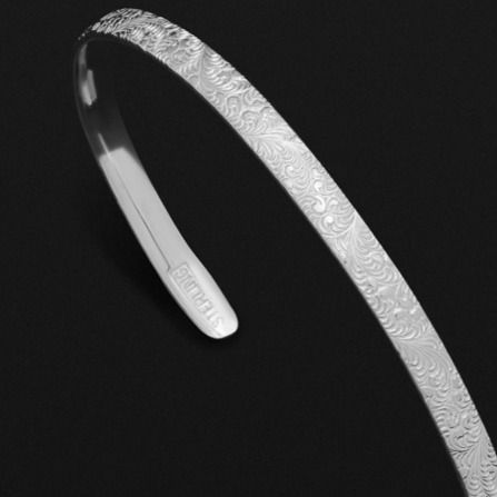 Brook Sterling Silver ORIGINAL Williamsburg C-Shaped Cuff Bracelet