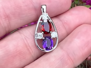 A custom pendant designed for a customer by Williamsburg Jewelers