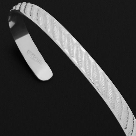 KC Sterling Silver ORIGINAL Williamsburg C-Shaped Cuff Bracelet