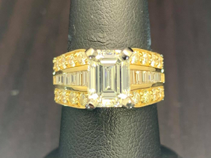 New custom ring with 2.21-carat diamond for customer at Williamsburg Jewelers