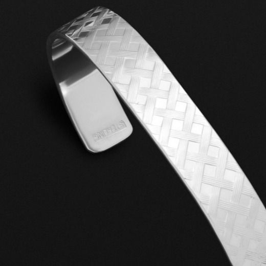 Jo Ann Sterling Silver ORIGINAL Williamsburg C-Shaped Cuff Bracelet