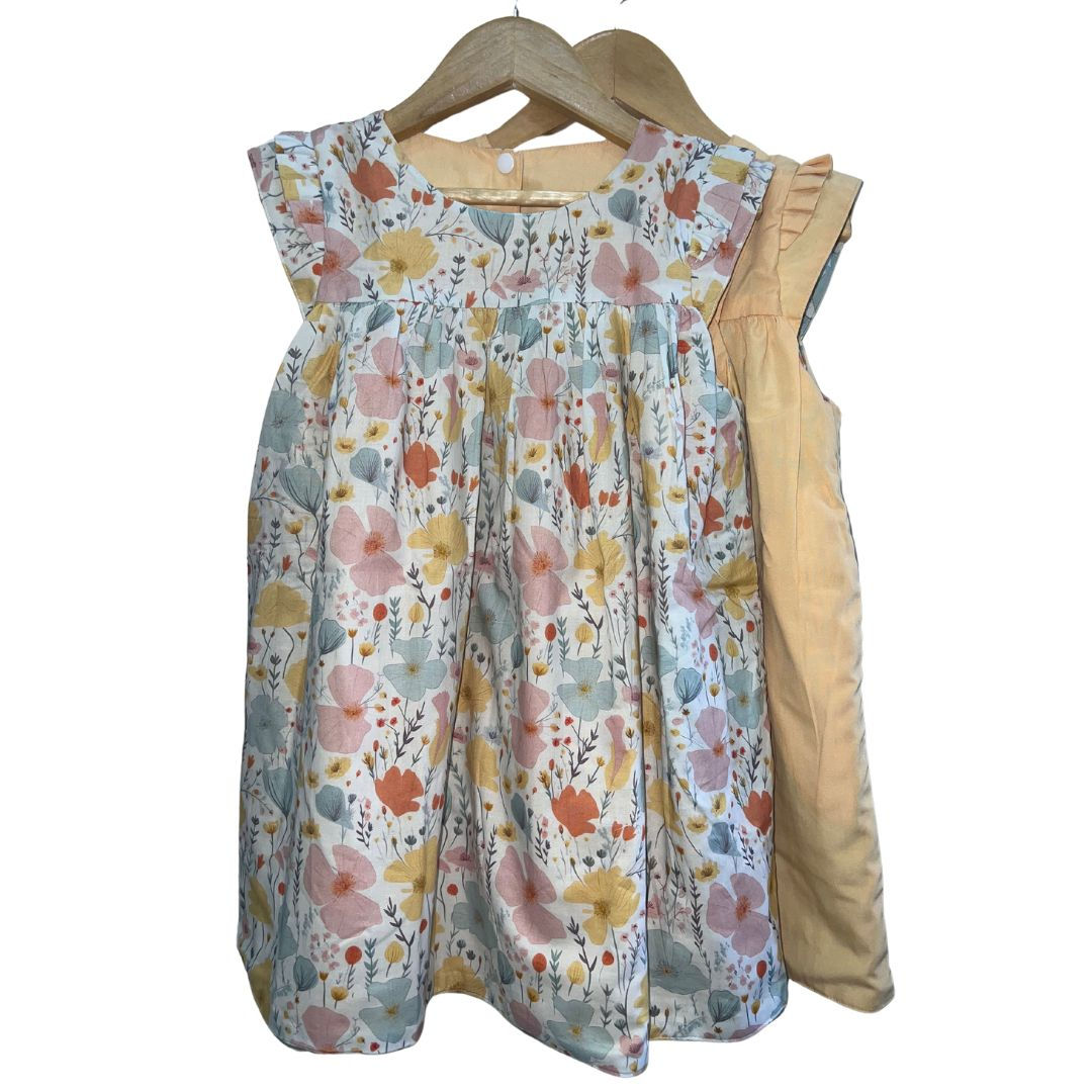 Gillian Yellow Cosmos Reversible Dress