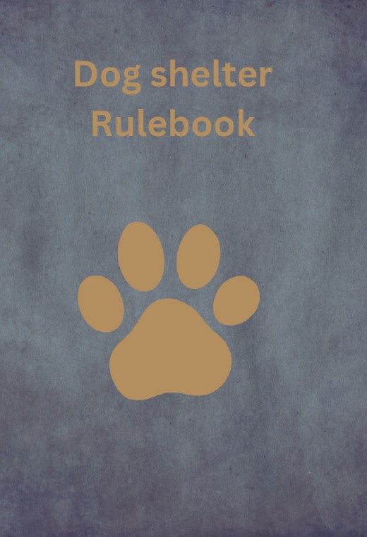The Dog Shelter rulebook cover.