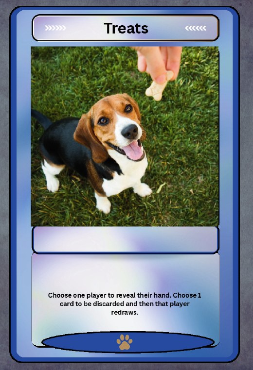 Treats action card.
