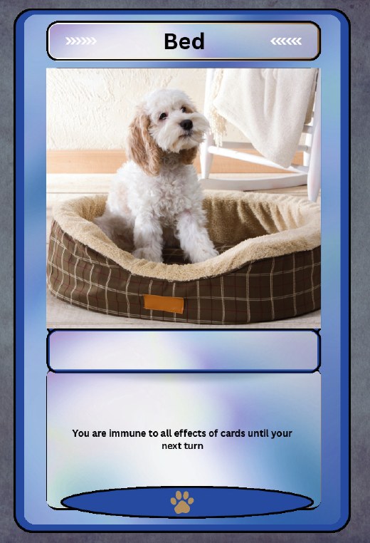 Bed action card.