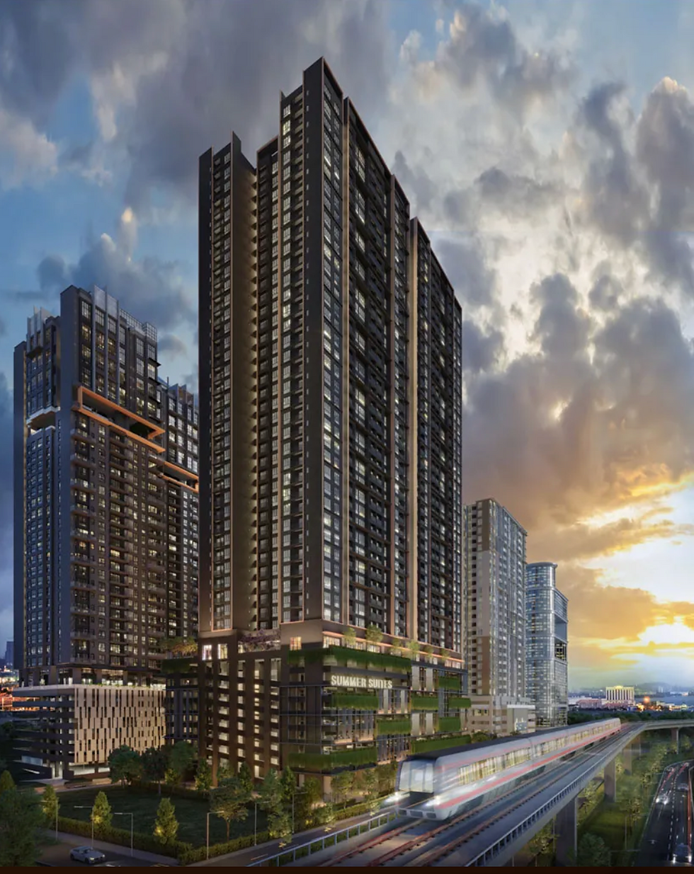 Only 1km from CIQ and walkable, priced from RM5xxK.