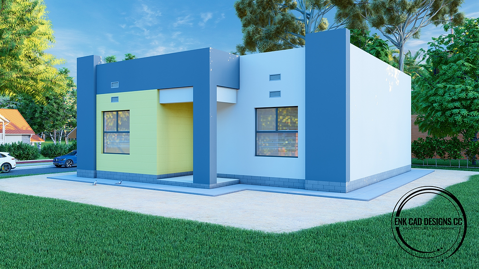 Thumbnail: 2 Bedroom Small House Plan - SF10017