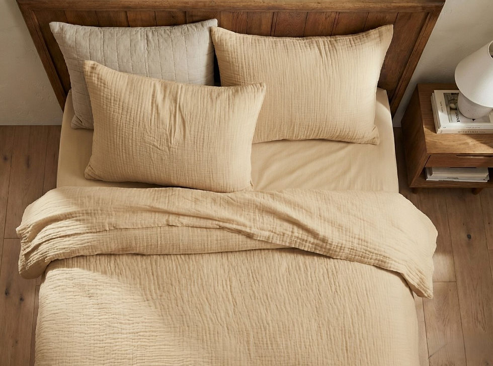 Thumbnail: four layered fabric cotton bed sheet