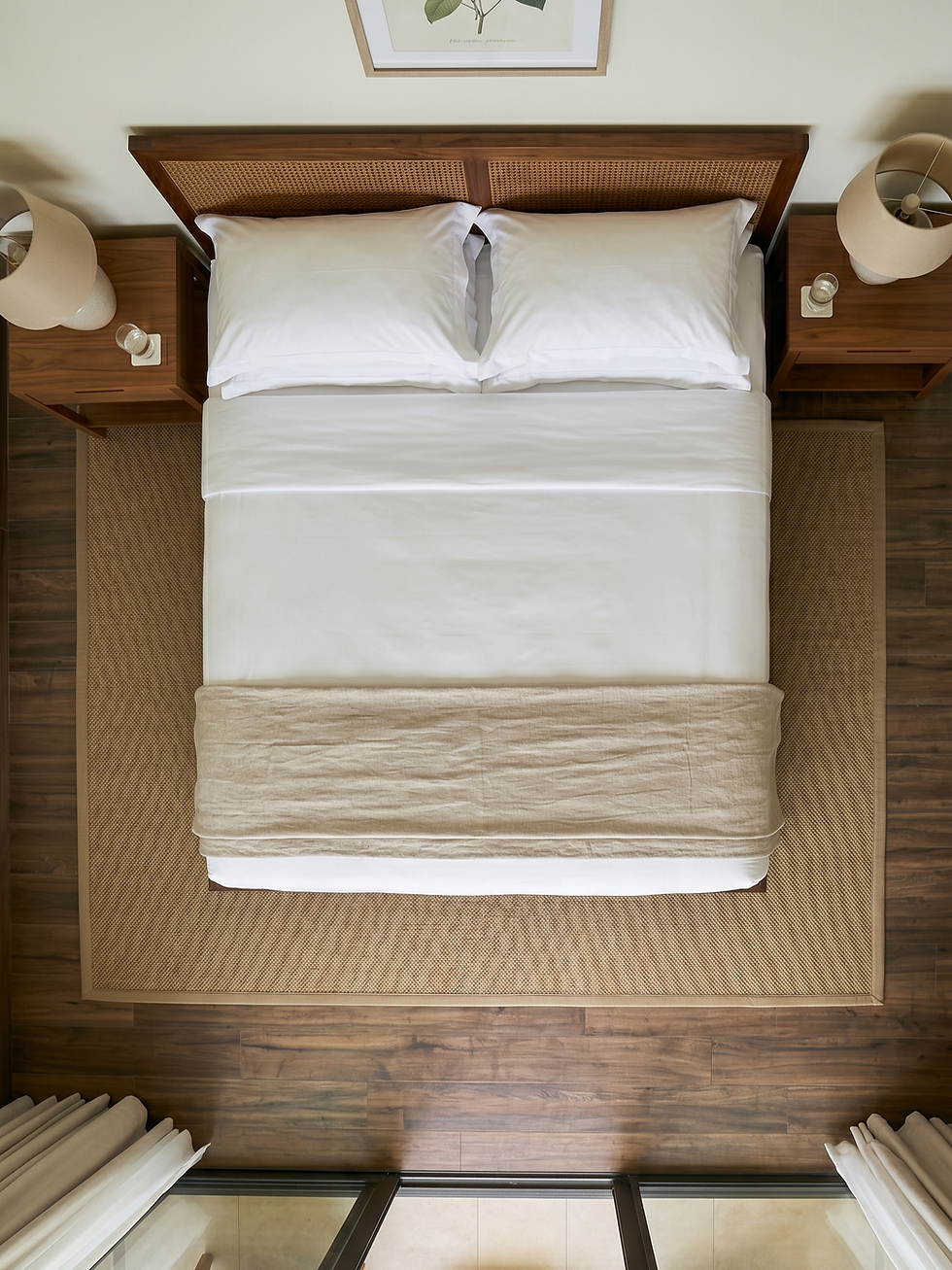 Thumbnail: Premium 500 thread count- Bed Sheet set - Satin white