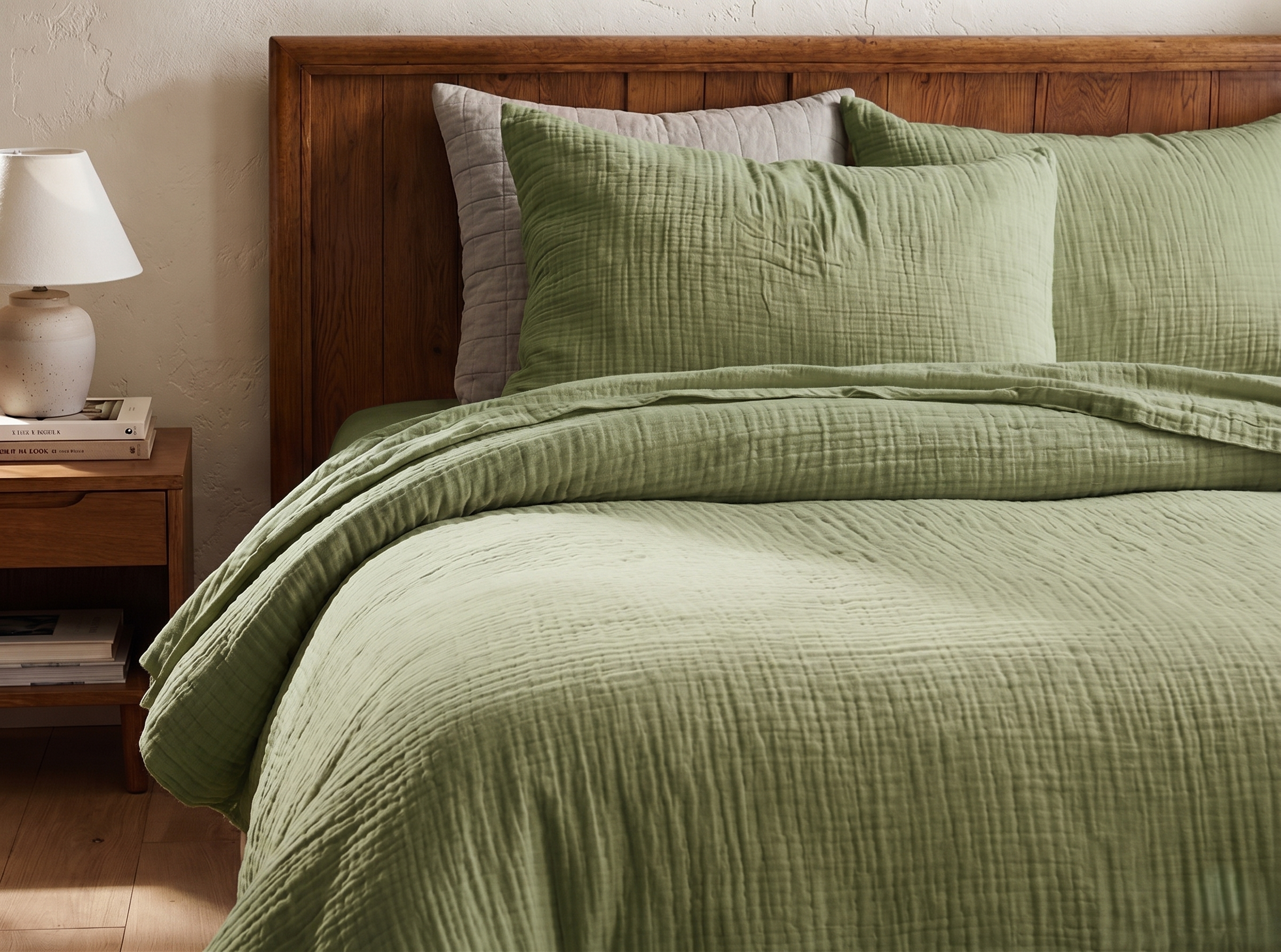 four layered fabric cotton bed sheet