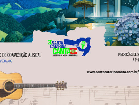 Festival SANTA CATARINA CANTA lança concurso para premiar compositores