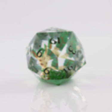 D20 de 40mm avec figurine - "Pokémon - Phylali"